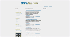 Desktop Screenshot of css-technik.de