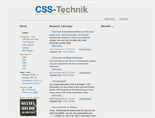 Tablet Screenshot of css-technik.de